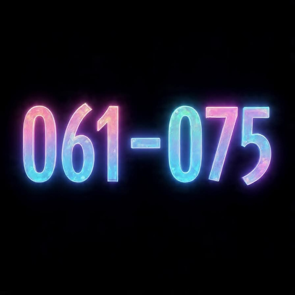 Colorful Neon Number Art